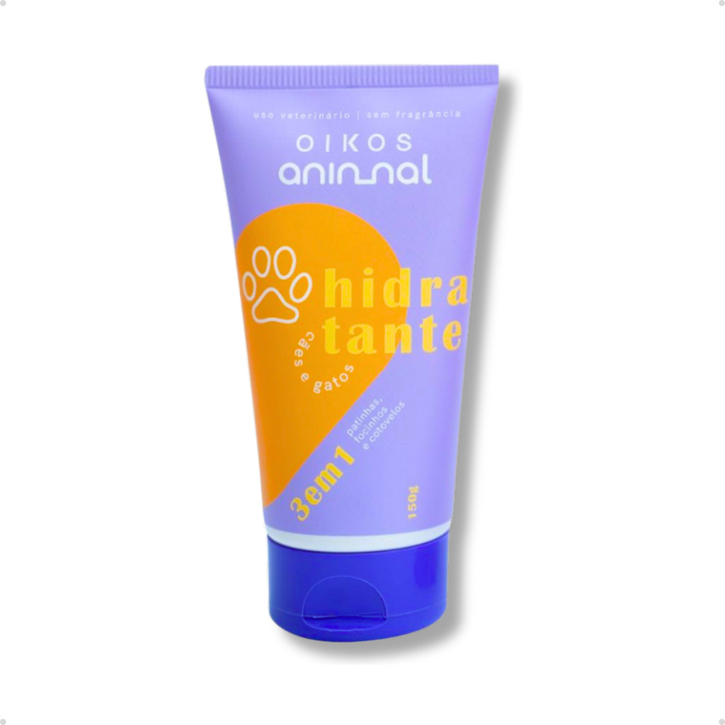 Creme Hidratante Pet 3 em 1 Patas Patinhas Focinhos e Cotovelos Cachorro e Gato Oikos Animal - 150 g Creme Hidratante Pet 3 em 1 Patas Patinhas Focinhos e Cotovelos Cachorro e Gato Oikos Animal - 150 g - Oferta na Shopee