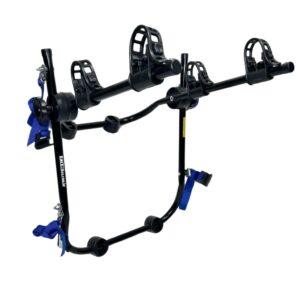 41 - Suporte para bike Transbike 2 bicicletas POP Preto tira Azul Novo - Oferta na Shopee