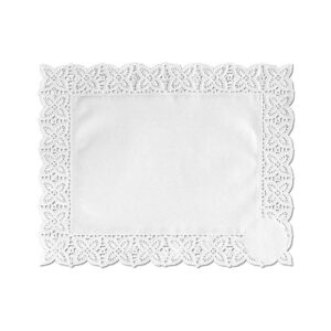 Toalha Papel Rendado Retangular - 50 Unidades (Branco 30x40CM) - Enfeites - Decoração - Toalhas de Mesa - Festas - Oferta na Shopee