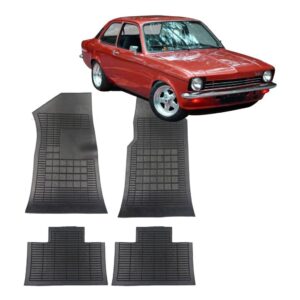 Tapete Borracha 4 Pçs Daud Chevette Sedan 73 A 91 92 93 94 - Oferta na Shopee