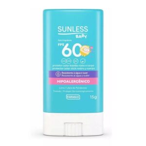 Protetor Solar Sunless Baby 60fps Bastão Resistente A Água - Oferta na Shopee