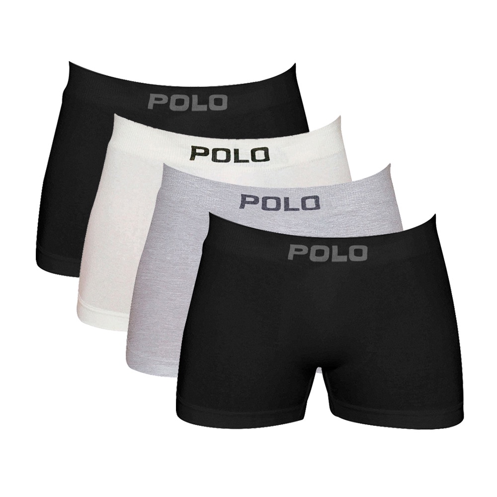 Kit 4 Cueca Boxer Polo Star Algodão 781 Sortida Kit 4 Cueca Boxer Polo Star Algodão 781 Sortida