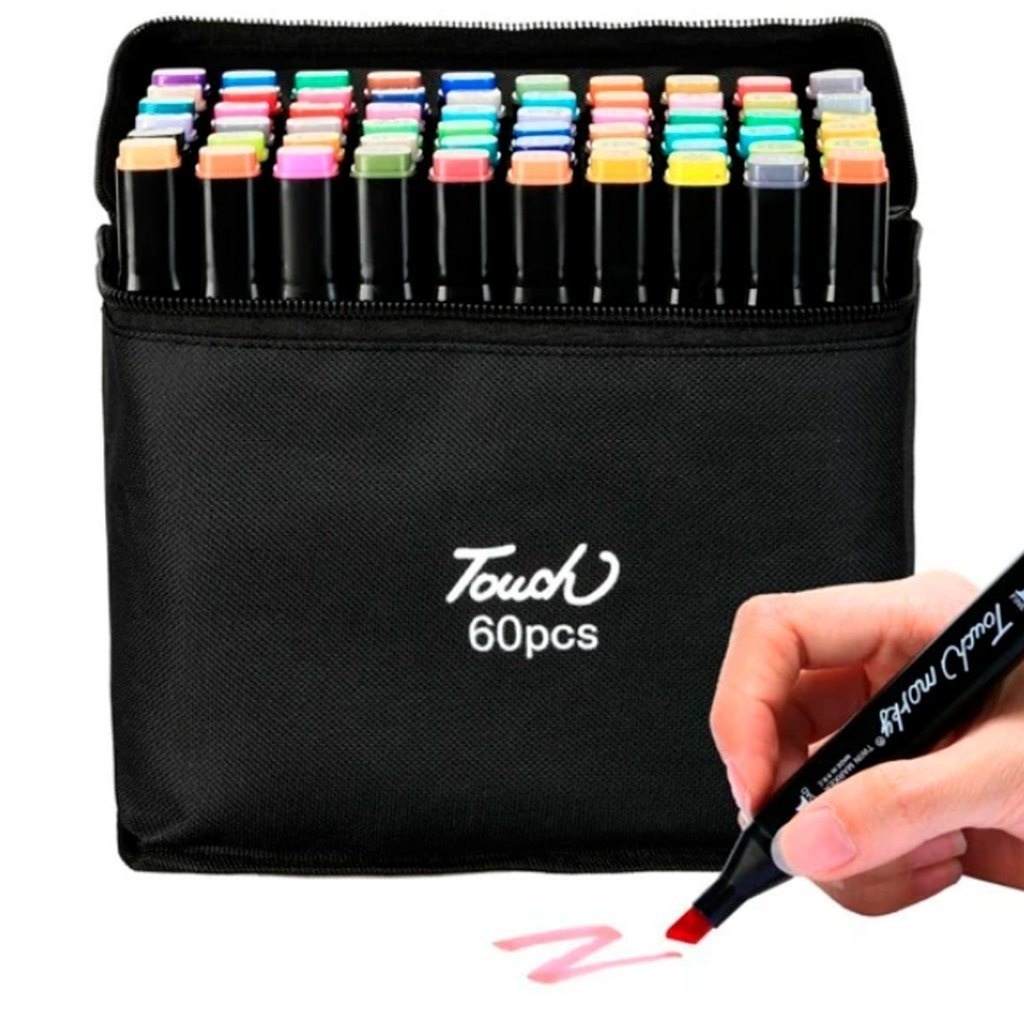Kit de Marcadores Multiuso: 60 Peças Coloridas para Uso na Escola FANG Kit de Marcadores Multiuso: 60 Peças Coloridas para Uso na Escola FANG - Oferta na Shopee