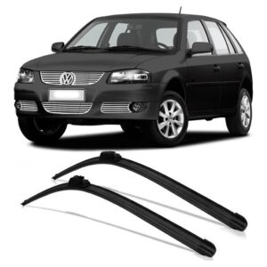 KIT PAR Palheta Limpador Parabrisa Silicone  PRONTA ENTREGA Gol G4 2005 À 2009 - Oferta na Shopee