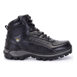 Bota Coturno Motoboy 100% Couro Legitimo Palmilha Gel Ref024 - Oferta na Shopee