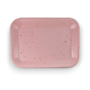 Travessa Rosa Resistente em Melamina para servir - Linha Orgânica 25