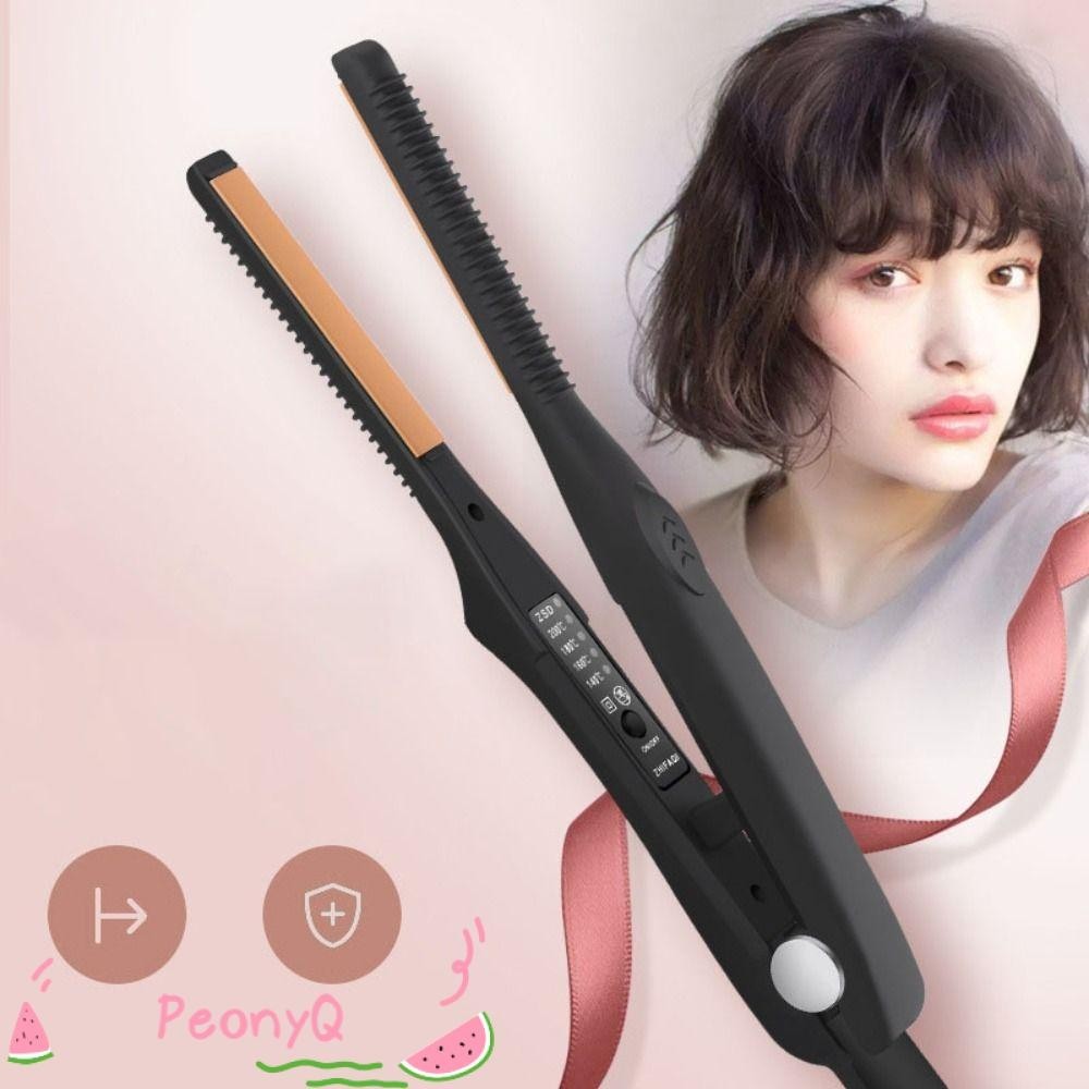 PEONYQ Mini Hair Curler , Alisador De Cabelo Elétrico Profissional 2 Em 1 Iônico Portátil Para Homens Ferro Plano PEONYQ Mini Hair Curler