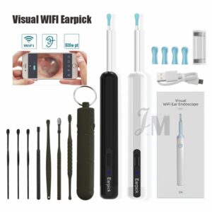 Limpador De Ouvido Visual Inteligente Sem Fio Otoscópio Ferramenta De Remoção De Cera Com Câmera - Oferta na Shopee