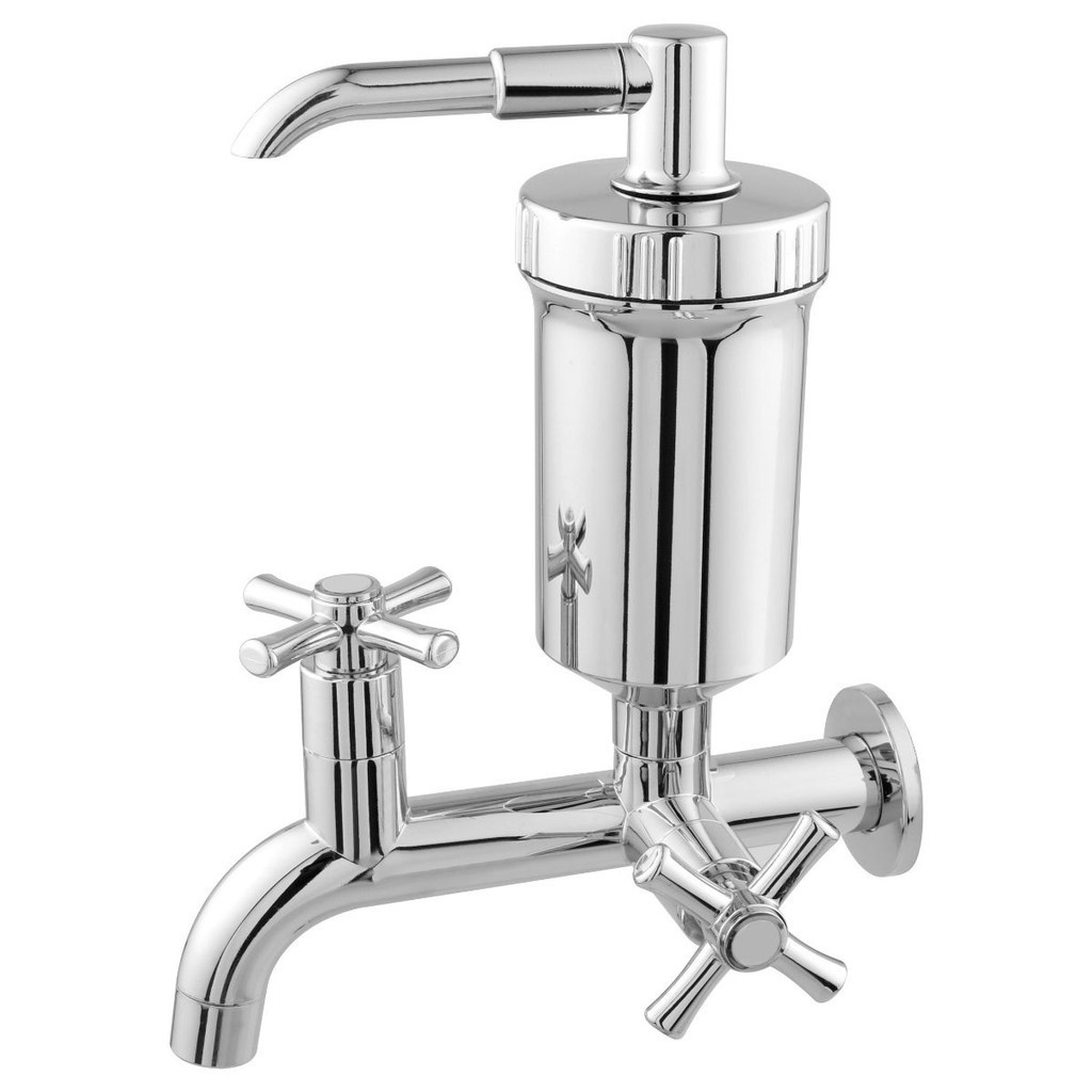 Torneira Para Cozinha Com Filtro De Parede Fixa De ABS 1160 Com 1/4 De Volta Cromado Torneira Para Cozinha Com Filtro De Parede Fixa De ABS 1160 Com 1/4 De Volta Cromado