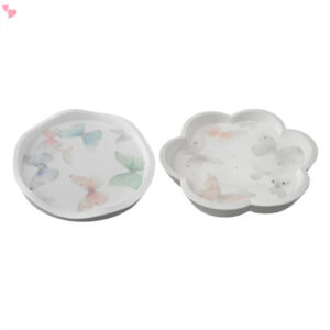 Moldes De Resina De Bandeja Redonda Silicone Em Forma De Ameixa Para Epóxi Irregular Fundição De Jóias De Placa De Bricolagem Caixa De Armazenamento Trincheira - Oferta na Shopee