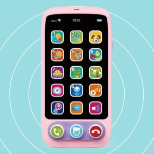Brinquedo Celular Musical Infantil Rosa Educativo WAKAII - Oferta na Shopee