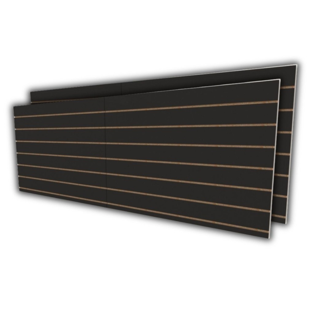 Painel canaletado 90×240 Preto mdf canaletado E-nichos Painel canaletado 90×240 Preto mdf canaletado E-nichos