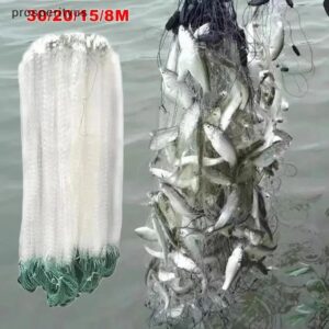 [prosperityus] Rede De Pesca 8/15/20/30M Nylon Peixes Monofilamento Armadilha Flutuante Malha Única Acessórios Para Ferr - Oferta na Shopee