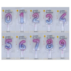 Vela de Aniversario Renda Gradiente Rosa Degradê - Oferta na Shopee