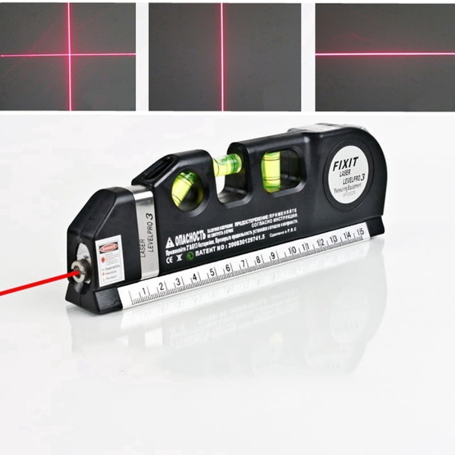 Nível Laser Multifuncional Level Pro3 – Precisão Profissional com 3 Linhas e Trena Integrada Nível Laser Multifuncional Level Pro3 – Precisão Profissional com 3 Linhas e Trena Integrada