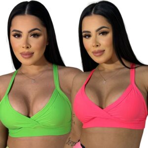 Kit 2 Tops Fitness de Academia Simples Treino dia a dia - Oferta na Shopee