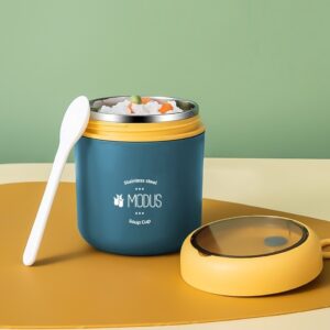 MODUS 530ml Marmita Lancheira Térmica Com a Colher Pote Para Crianças de 304 Aço Inoxidável Forro Para Sopas Caldos - Oferta na Shopee