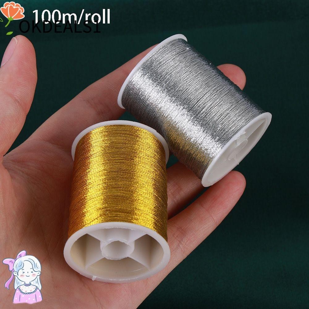 OKDEALS 100 Metros Bordado Com Fio De Ouro Cross Stitch Nova Máquina De Costura Artesanal OKDEALS 100 Metros Bordado Com Fio De Ouro Cross Stitch Nova Máquina De Costura Artesanal - Oferta na Shopee