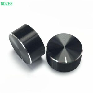 Botão Potenciômetro ALISONDZ Black Metal De Áudio Rotativo Cone D-Axis Controle De Volume Da Placa De Som - Oferta na Shopee
