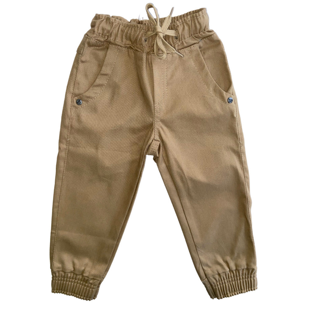 Calça Jogger Juvenil Infantil Sarja Cargo Punho Calça Jogger Juvenil Infantil Sarja Cargo Punho