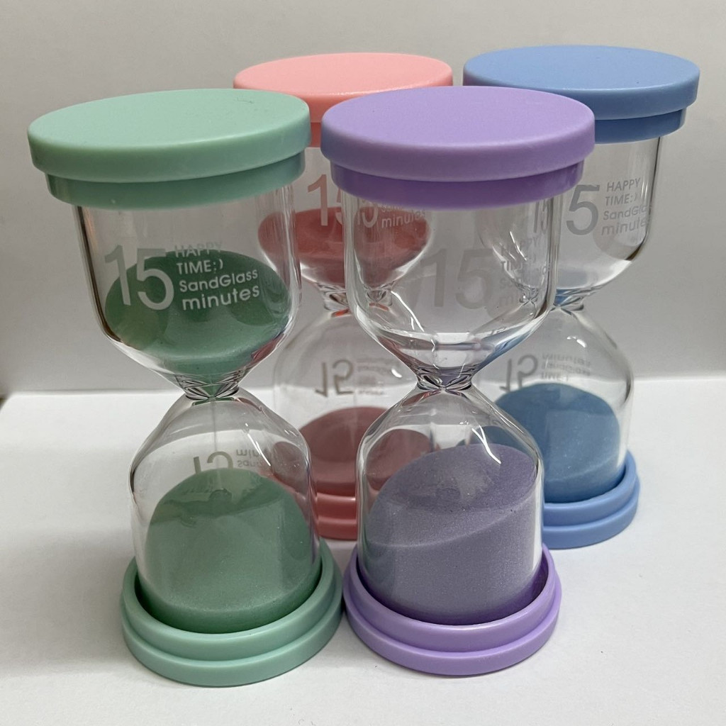 Ampulheta simples plastico e vidro-15 MINUTO Ampulheta simples plastico e vidro-15 MINUTO - Oferta na Shopee
