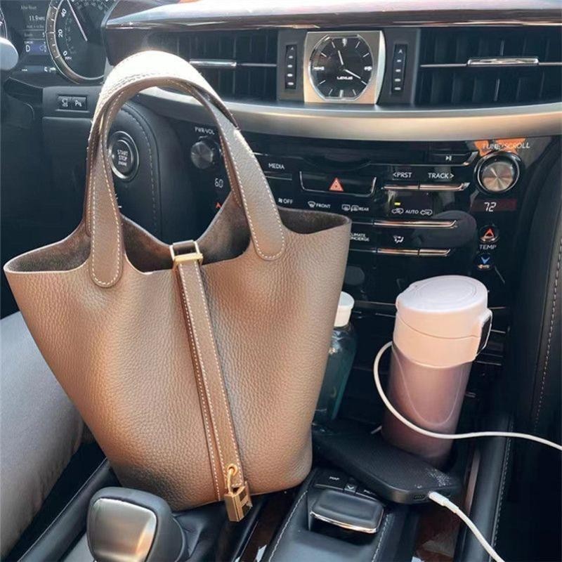 Cesta de Couro Genuíno Saco de Vegetais Saco Portátil Saco Portátil Saco de Mão de Grande Capacidade Cesta de Couro Genuíno Saco de Vegetais Saco Portátil Saco Portátil Saco de Mão de Grande Capacidade - Oferta na Shopee