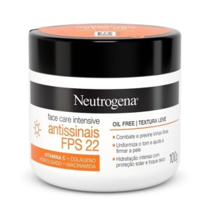 Creme Hidratante Facial Neutrogena Face Care Intensive Antissinais FPS22 100g - Oferta na Shopee