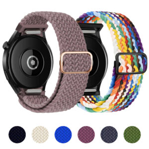 Pulseira de Nylon Trançada para Samsung Galaxy Watch FE 7 6 5 4 40mm 42mm 43mm 44mm 45mm 46mm 47mm - Oferta na Shopee