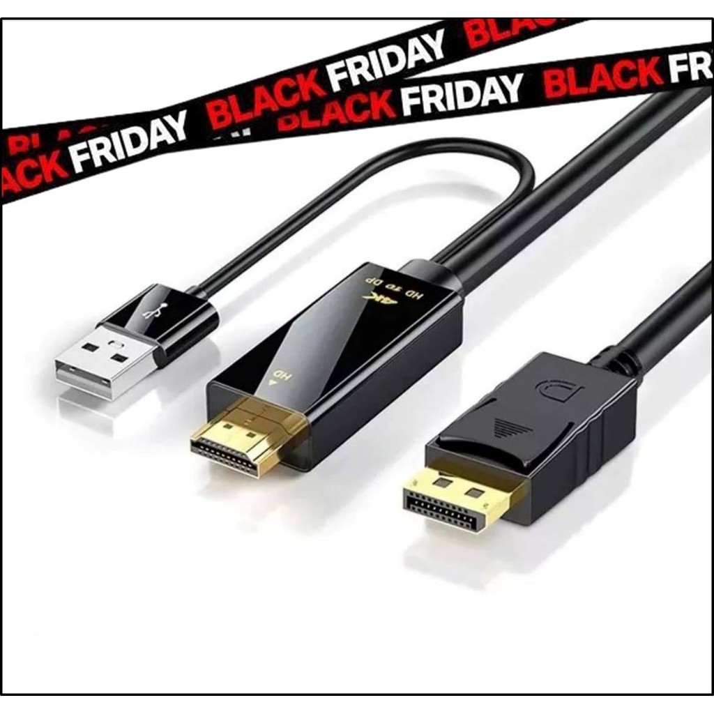Cabo Adaptador Hdmi Para Displayport 4k Comprimento 1.8 Metros Cabo Adaptador Hdmi Para Displayport 4k Comprimento 1.8 Metros - Oferta na Shopee