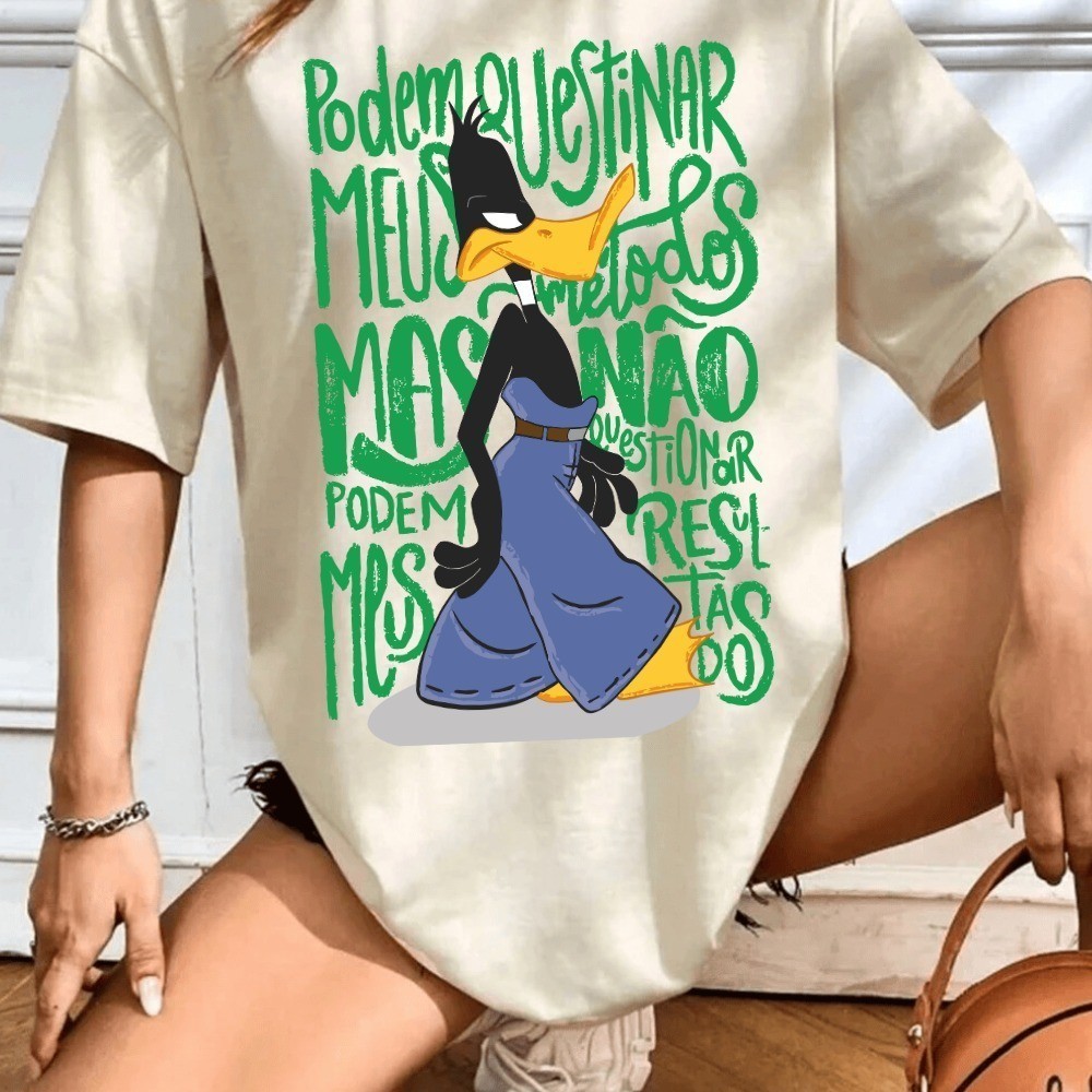 Camiseta Premium em Algodão PuroSISI Patolino de Calça em Algodão Diversas Cores Modelo Unissex Streetwear Camiseta Premium em Algodão PuroSISI Patolino de Calça em Algodão Diversas Cores Modelo Unissex Streetwear