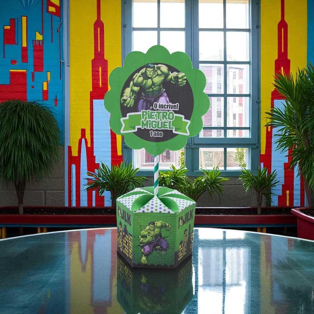 10 Unidades Centro de Mesa Festa Infantil Hulk 10 Unidades Centro de Mesa Festa Infantil Hulk - Oferta na Shopee