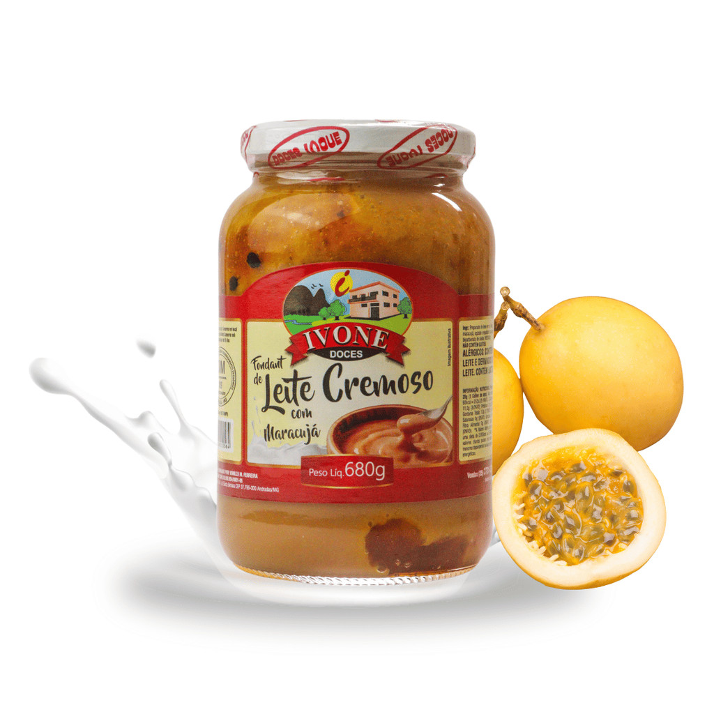 Doce de Leite com Maracujá Ivone 680g Doce de Leite com Maracujá Ivone 680g