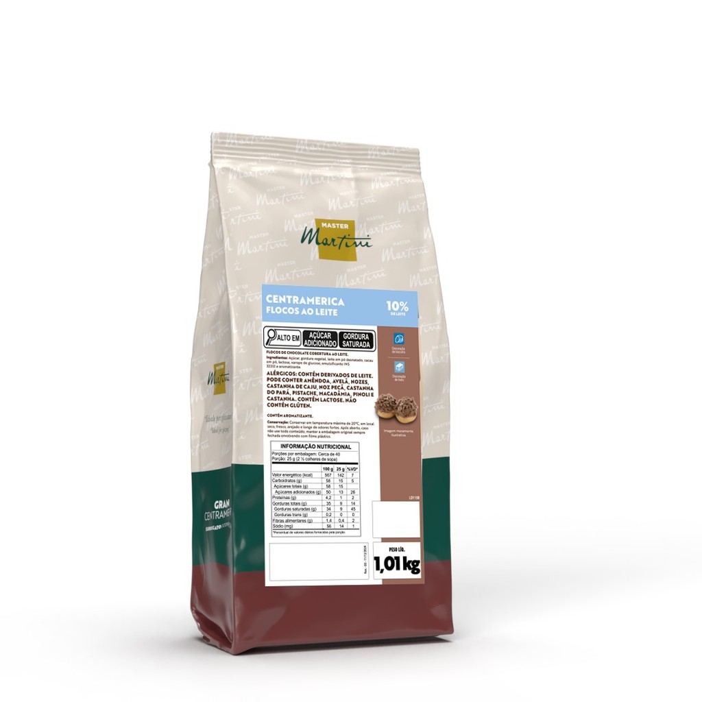 Cobertura Centramerica Flocos Ao Leite 1,01 Kg Cobertura Centramerica Flocos Ao Leite 1,01 Kg