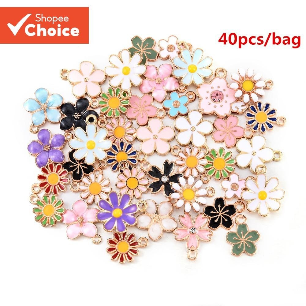Colorido Sortido 40 Unidades/Saco Liga De Esmalte Misto Margarida Flores Pingente Amuletos Acessórios Faça Você Mesmo Colorido Sortido 40 Unidades/Saco Liga De Esmalte Misto Margarida Flores Pingente Amuletos Acessórios Faça Você Mesmo - Oferta na Shopee