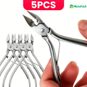 Kit Alicate de Cutícula Inox 1-5 Un – Removedor de Cutículas Profissional Manicure Pedicure - Oferta na Shopee