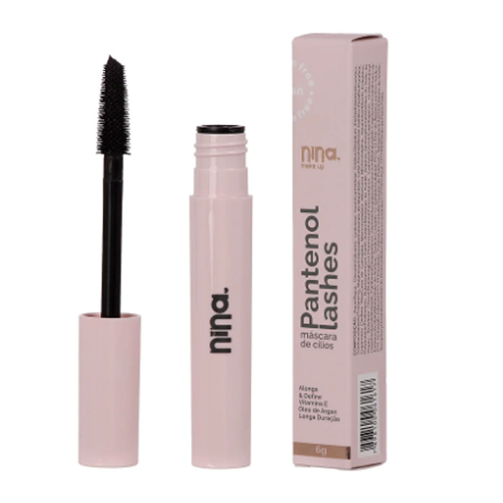 Mascara de Cilios Pantenol Lashes Alonga e Define Nina Makeup Mascara de Cilios Pantenol Lashes Alonga e Define Nina Makeup - Oferta na Shopee