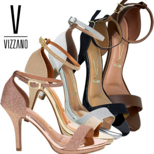 Sandália Salto Alto Fino Feminina Vizzano Original Calcanhar Fechado Elegante Confortável 6210.655 - Oferta na Shopee