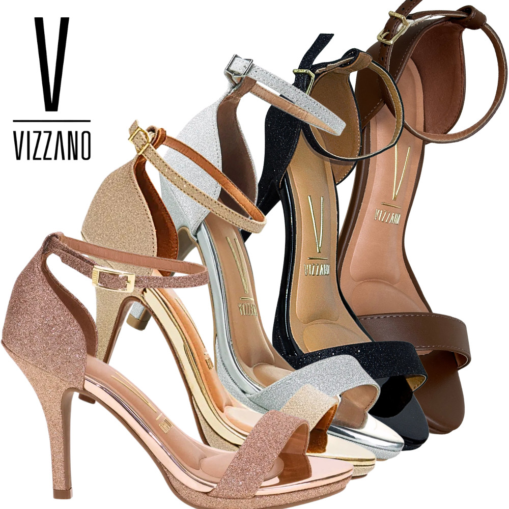Sandália Salto Alto Fino Feminina Vizzano Original Calcanhar Fechado Elegante Confortável 6210.655 Sandália Salto Alto Fino Feminina Vizzano Original Calcanhar Fechado Elegante Confortável 6210.655