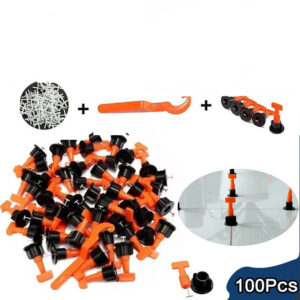 Kit 100 Nivelador De Piso Ladrilho A Rosca Reutilizável Com Chave - Oferta na Shopee