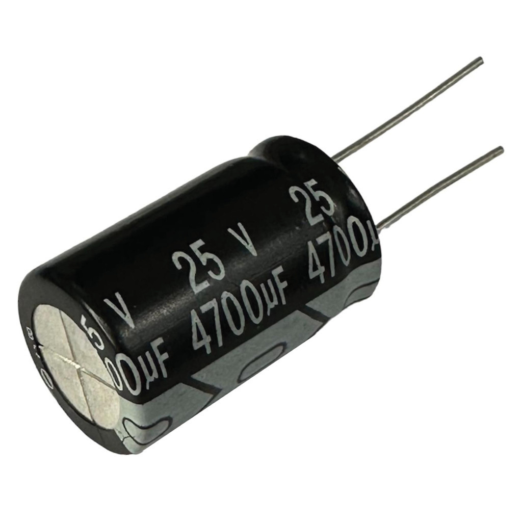 CAPACITOR ELETROLITICO 4700X25V – 4700UF X 25V – 105º GRAUS CAPACITOR ELETROLITICO 4700X25V – 4700UF X 25V – 105º GRAUS