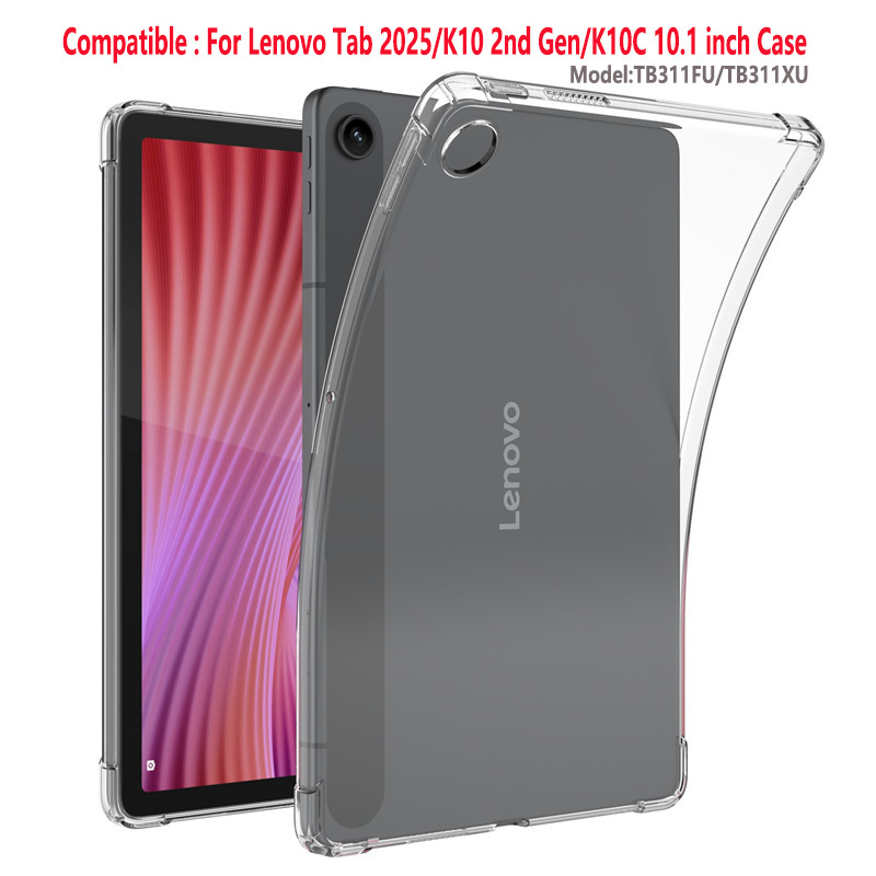 Para Lenovo Tab 10.1 2025 Caso K10 Gen2 TB311FU TB311XU Silicone Macio TPU Transparente Airbags Capa K10 2nd K10C 10.1 P Para Lenovo Tab 10.1 2025 Caso K10 Gen2 TB311FU TB311XU Silicone Macio TPU Transparente Airbags Capa K10 2nd K10C 10.1 P - Oferta na Shopee