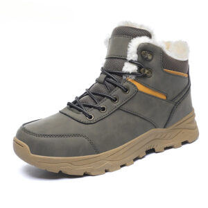 Novos Homens Botas De Neve De Inverno Para Tênis De Couro À Prova Dwaterproof Água Super Quente Masculinas Ao Ar Livre C - Oferta na Shopee