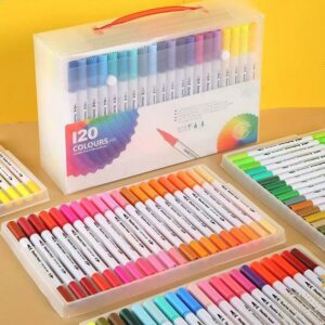 Kit de Canetas Hidrográficas varias Cores – Tons Vivos para Desenho
