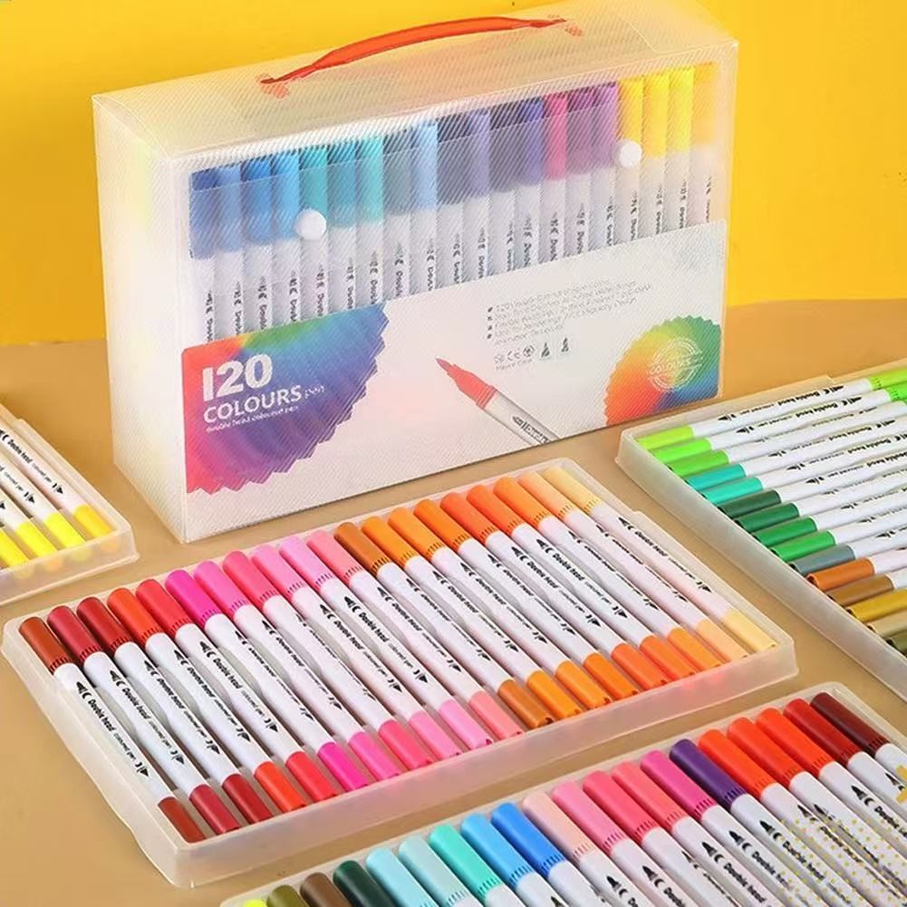 Kit de Canetas Hidrográficas varias Cores – Tons Vivos para Desenho, Pintura e Artesanato de 24 a 60 cores Kit de Canetas Hidrográficas varias Cores – Tons Vivos para Desenho