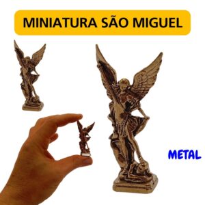 Imagem Miniatura Metal São Miguel Arcanjo Carro Casa - Oferta na Shopee