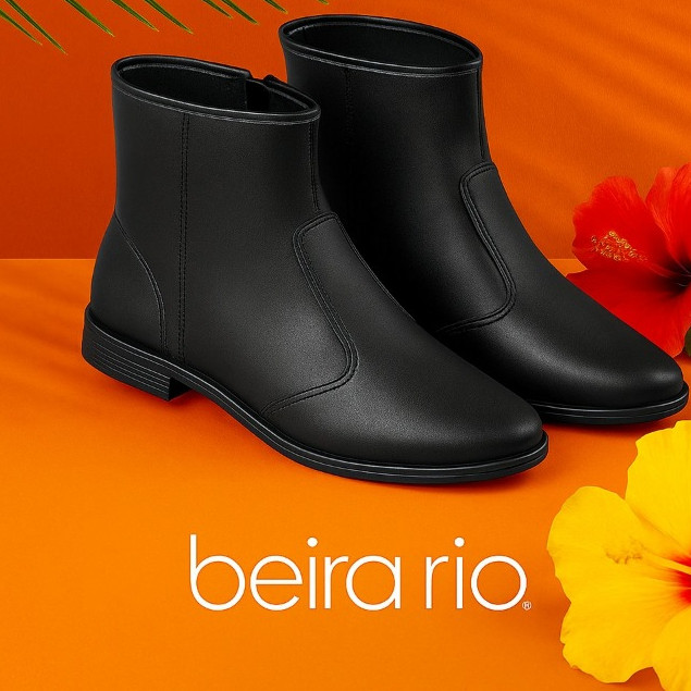 Bota Botinha Beira Rio Feminina Macia E Confortável Bota Botinha Beira Rio Feminina Macia E Confortável