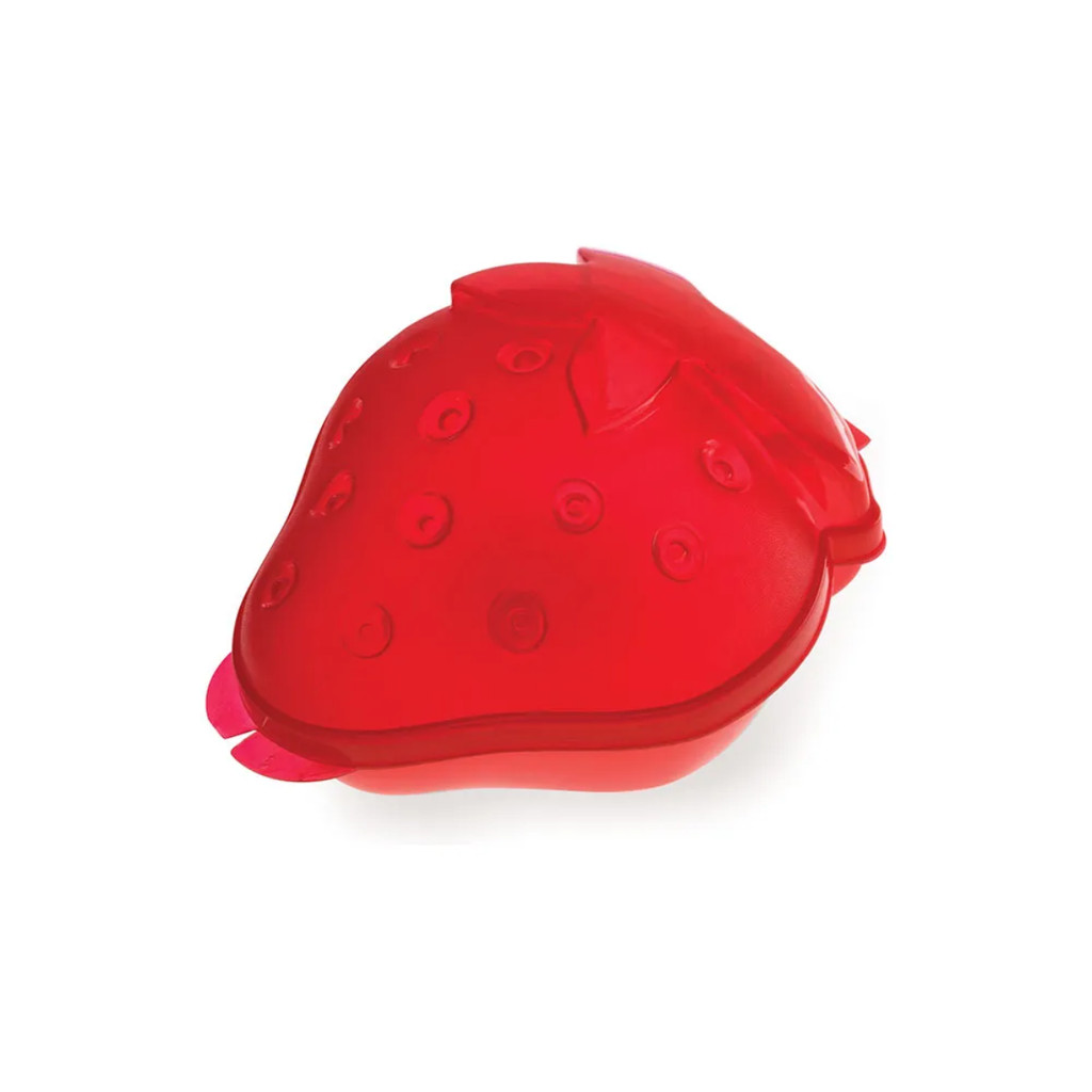 Porta Metade Morango Vermelho Plástico Porta Metade Morango Vermelho Plástico