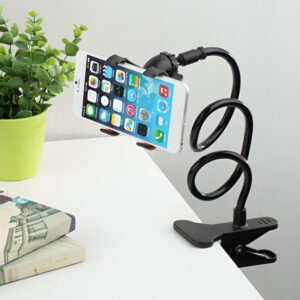 Suporte Celular Universal Articulado Pendurável Mesa Flexível Presilha 360 Giratório Suporte de Celular Com Garra - Oferta na Shopee