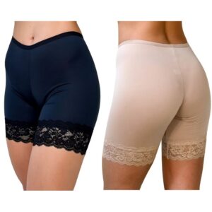 Kit 4 ou 2 Short Anagua Plus Size Segunda Pele Feminino Com Renda Não Marca Usar De Baixo De Roupas - Oferta na Shopee