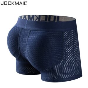 JOCKMAIL Roupa Íntima Boxer Masculina De Malha Longa Com Enchimento Tipo Hip-Lifting / - Oferta na Shopee